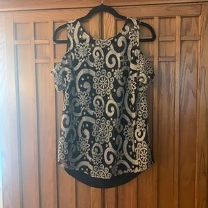 Off the shoulder lace overlay dress from Anthropologie